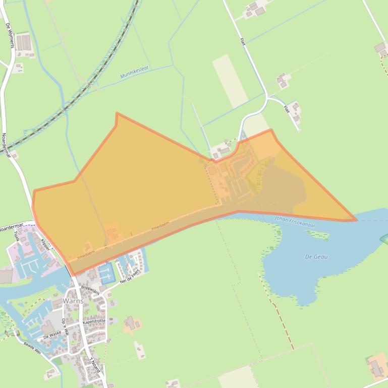 Kaart van postcodegebied 8722HP.