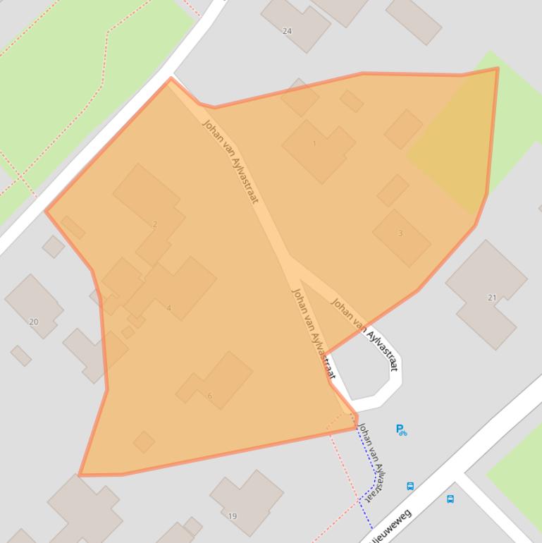 Kaart van postcodegebied 8723AA.