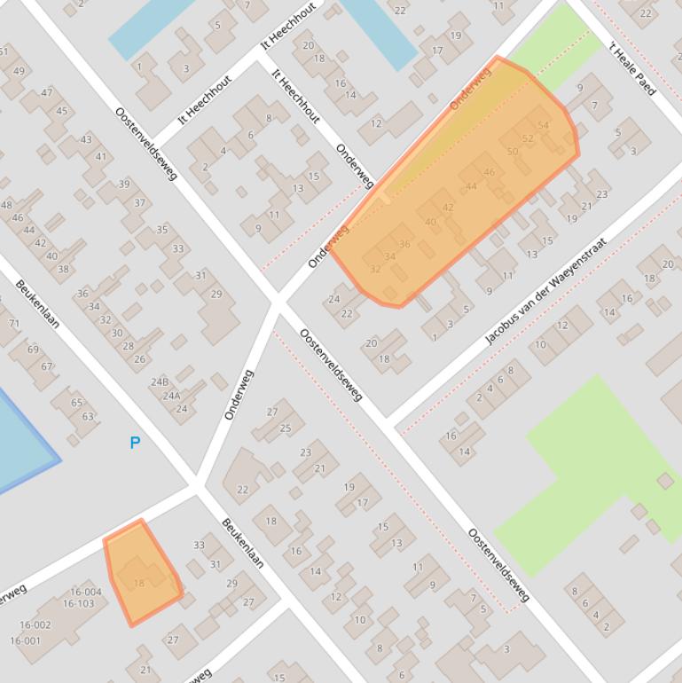 Kaart van postcodegebied 8723AH.