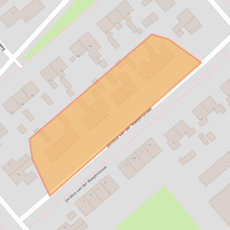 Kaart van postcodegebied 8723AK.