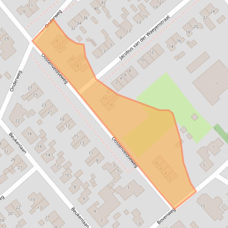 Kaart van postcodegebied 8723AN.