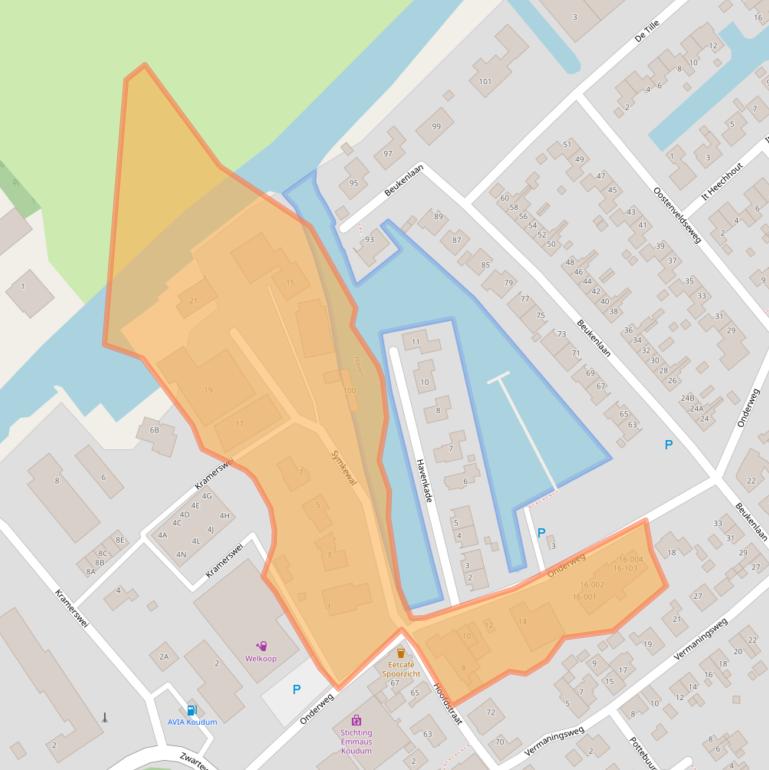 Kaart van postcodegebied 8723AZ.