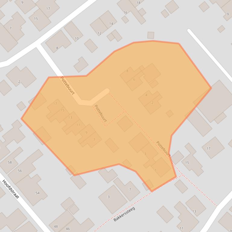 Kaart van postcodegebied 8723BB.