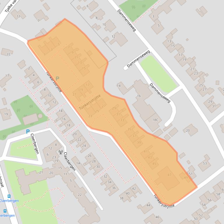 Kaart van postcodegebied 8723CJ.