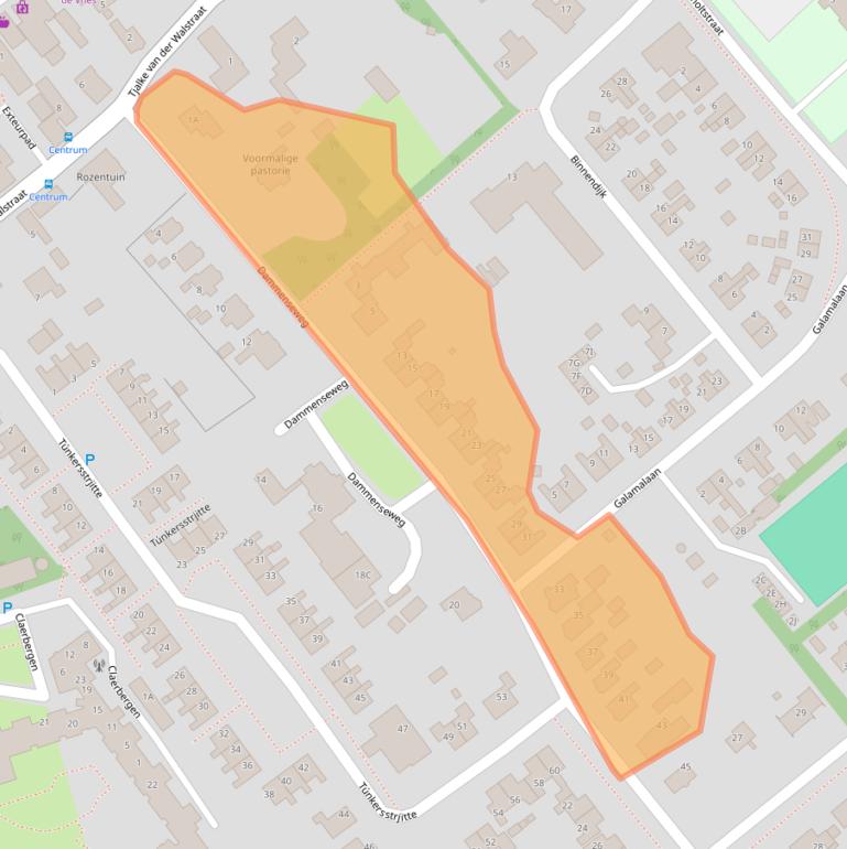 Kaart van postcodegebied 8723CL.