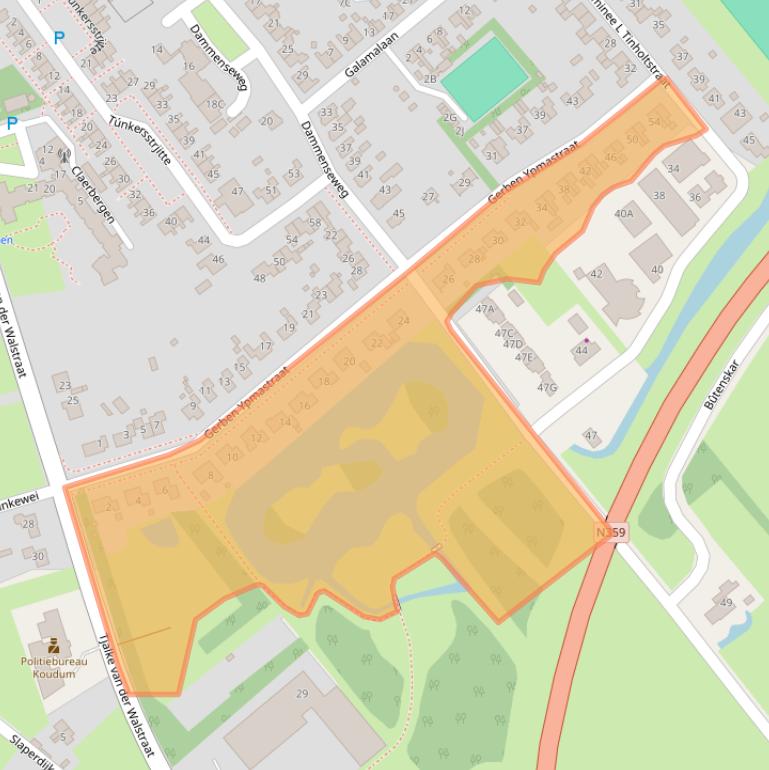 Kaart van postcodegebied 8723CR.