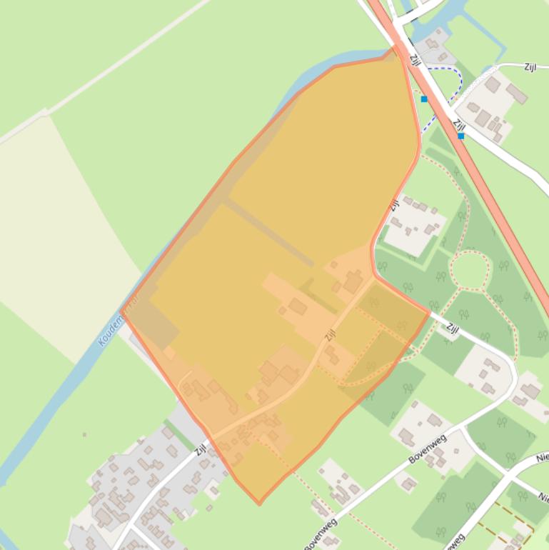 Kaart van postcodegebied 8723EH.