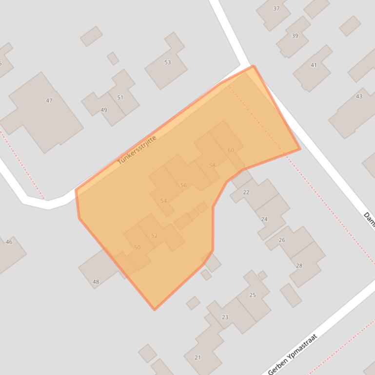 Kaart van postcodegebied 8723EP.