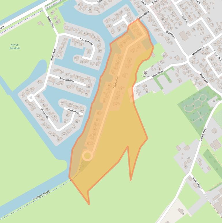 Kaart van postcodegebied 8723HD.