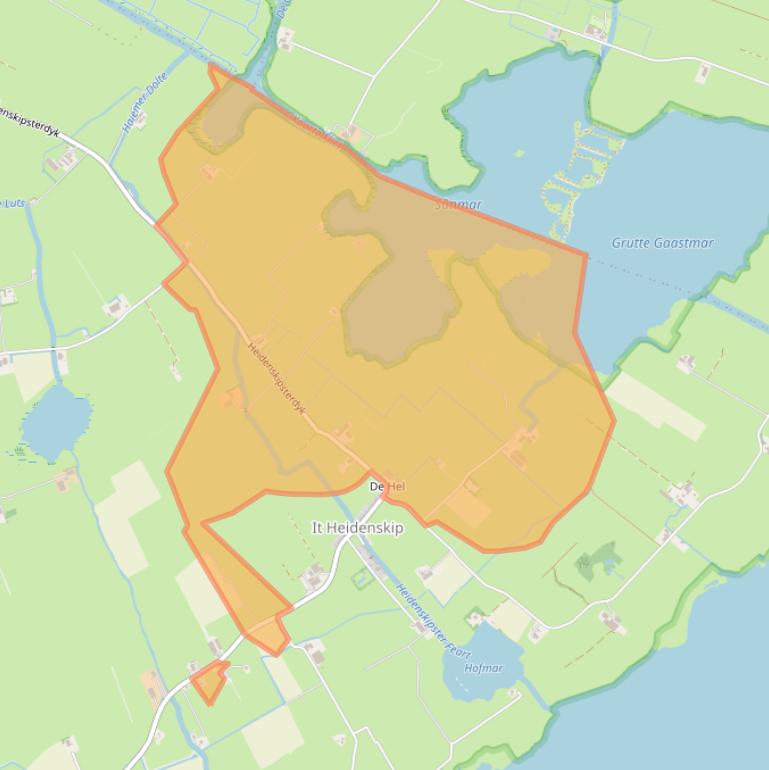 Kaart van postcodegebied 8724HS.