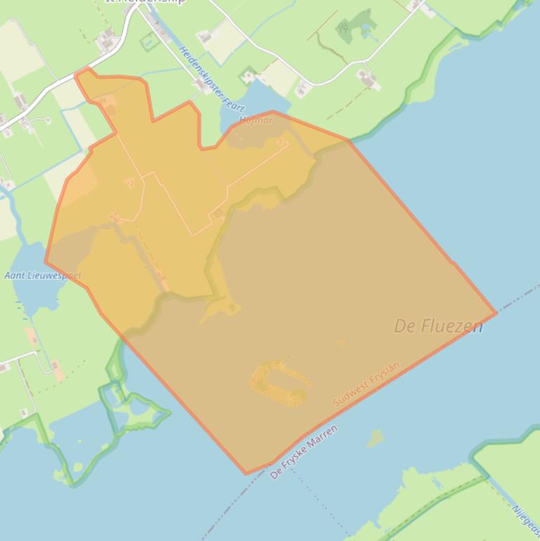 Kaart van postcodegebied 8724LG.