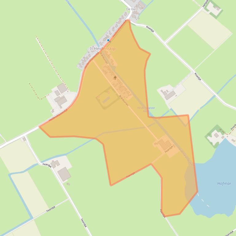 Kaart van postcodegebied 8724LH.