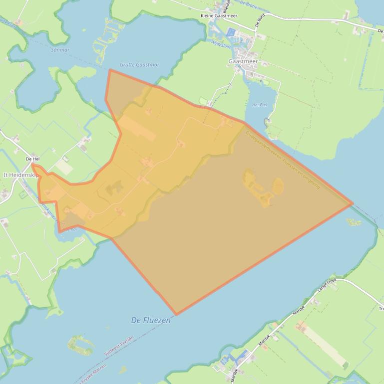 Kaart van postcodegebied 8724LJ.