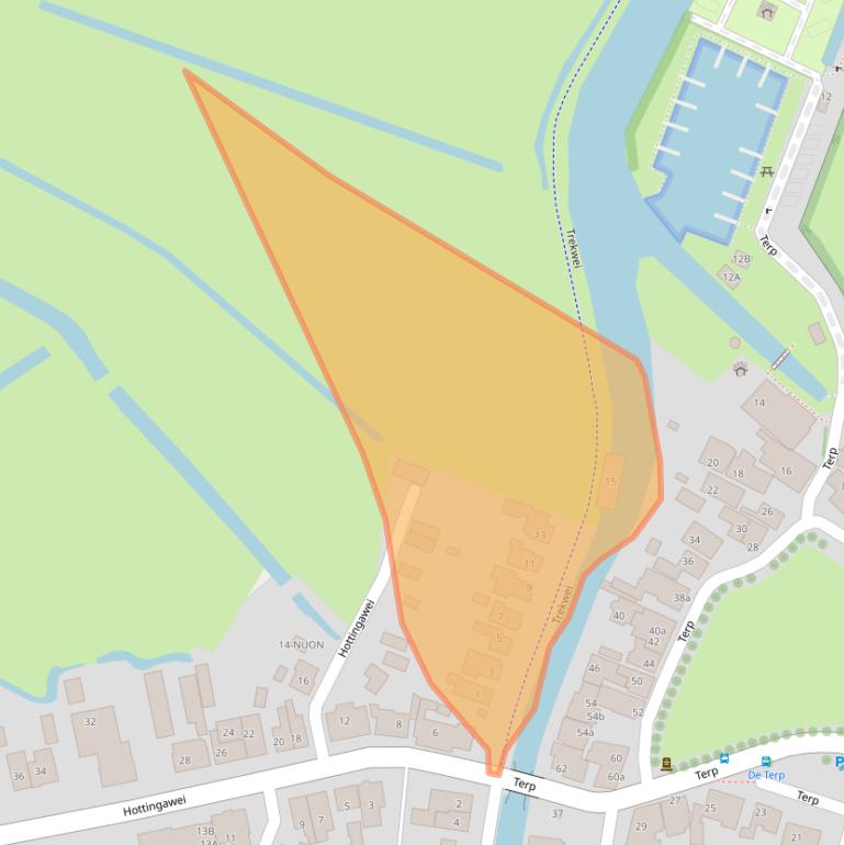 Kaart van postcodegebied 8731AA.