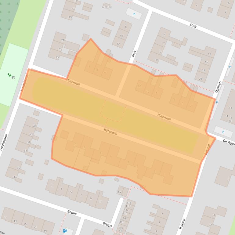 Kaart van postcodegebied 8731AL.