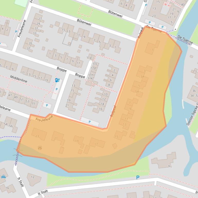 Kaart van postcodegebied 8731AM.