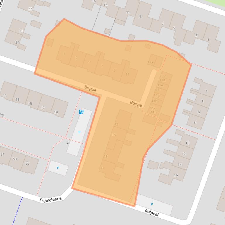 Kaart van postcodegebied 8731AP.