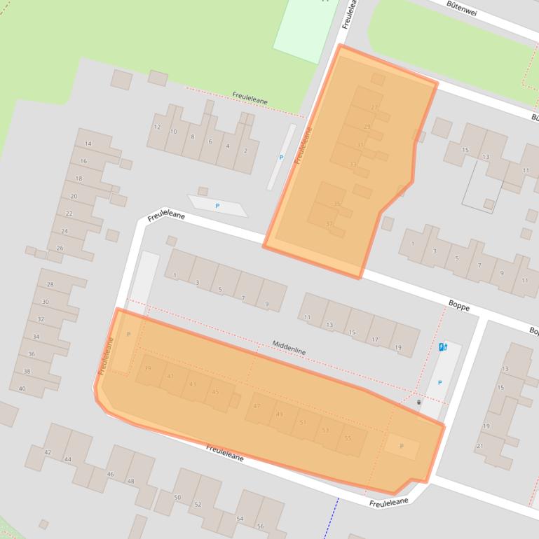 Kaart van postcodegebied 8731AT.