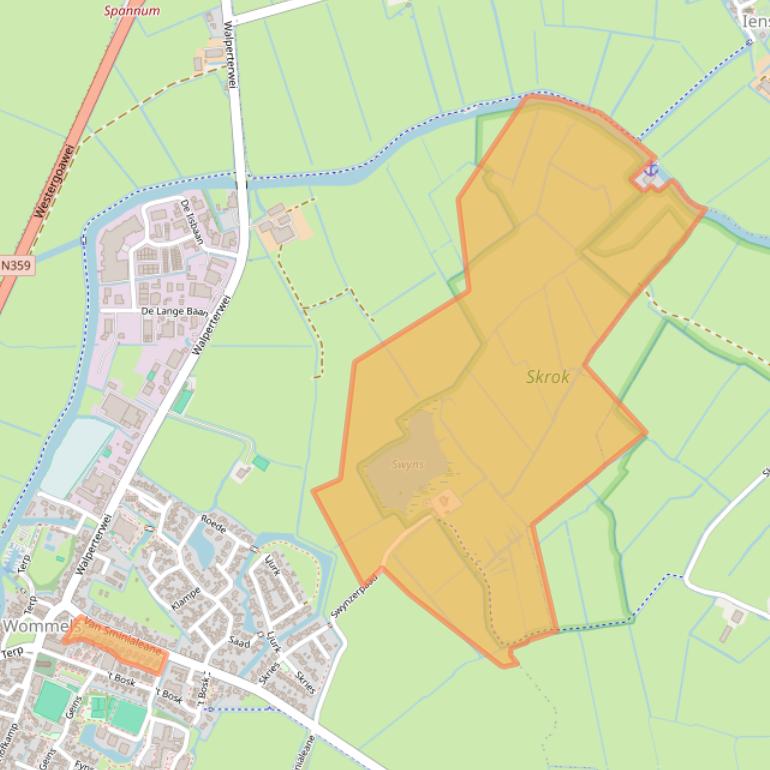 Kaart van postcodegebied 8731BE.