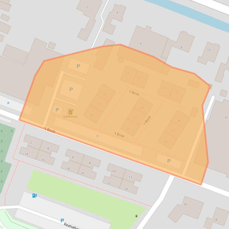 Kaart van postcodegebied 8731BJ.