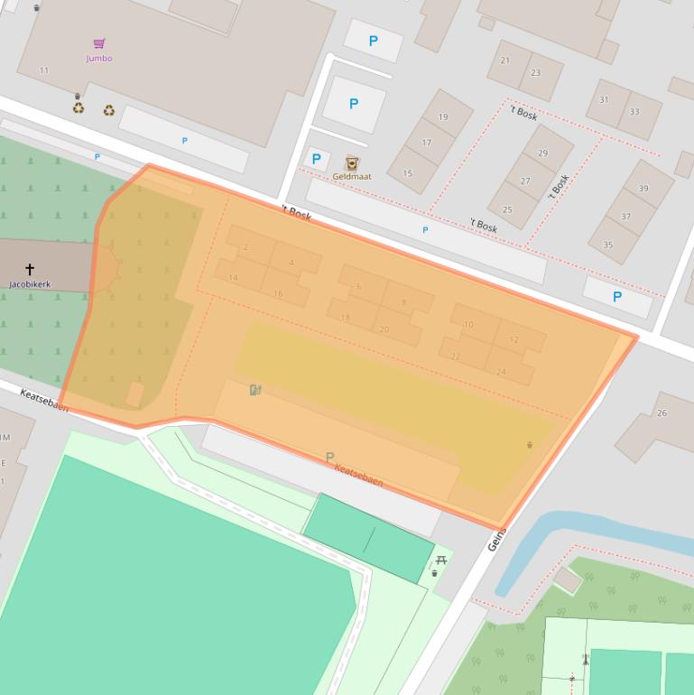 Kaart van postcodegebied 8731BL.