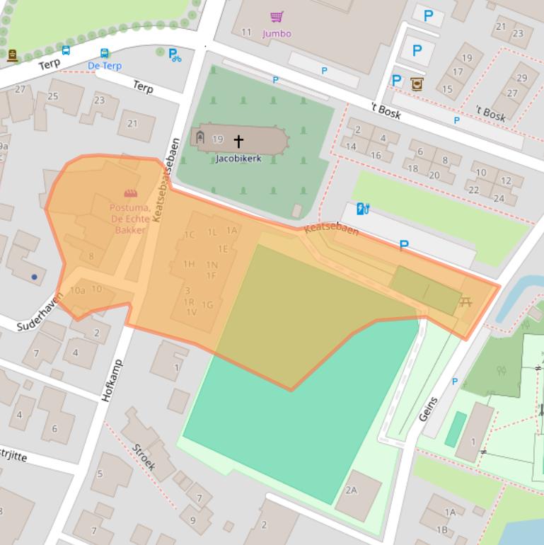Kaart van postcodegebied 8731BN.