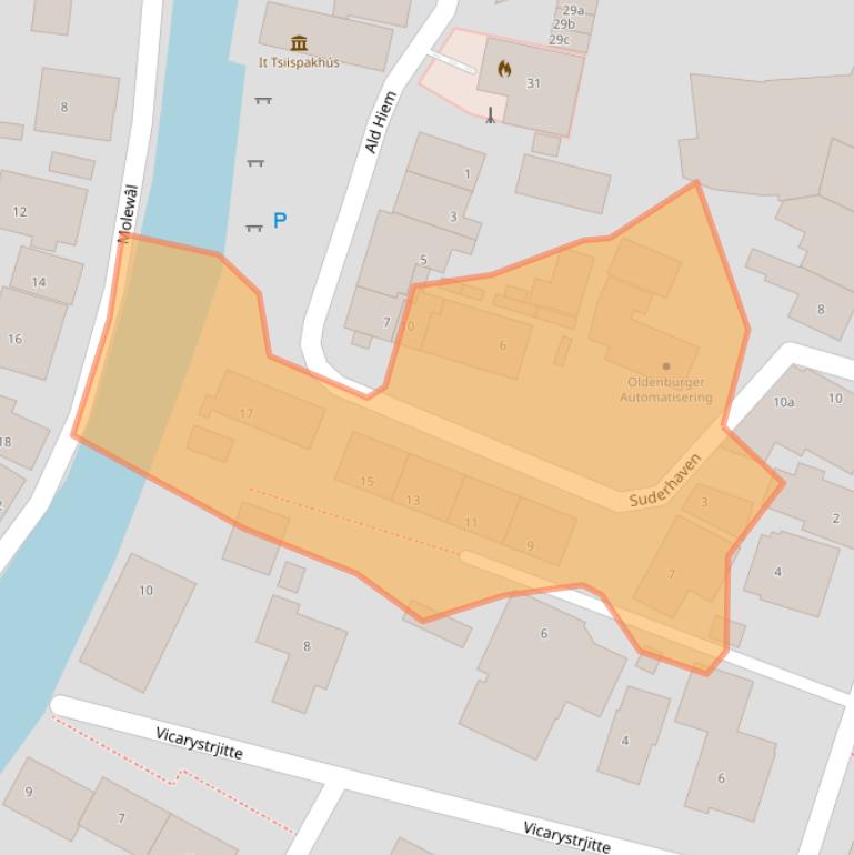 Kaart van postcodegebied 8731BP.