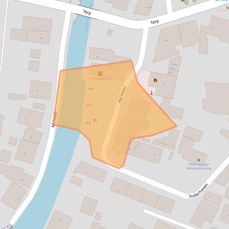 Kaart van postcodegebied 8731BR.