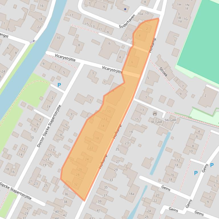 Kaart van postcodegebied 8731BV.