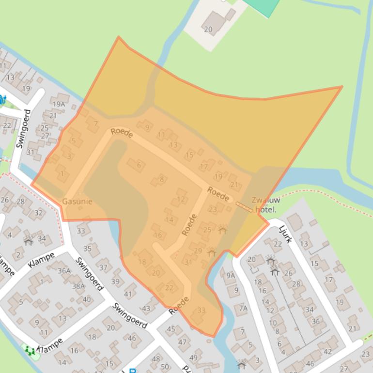 Kaart van postcodegebied 8731CT.