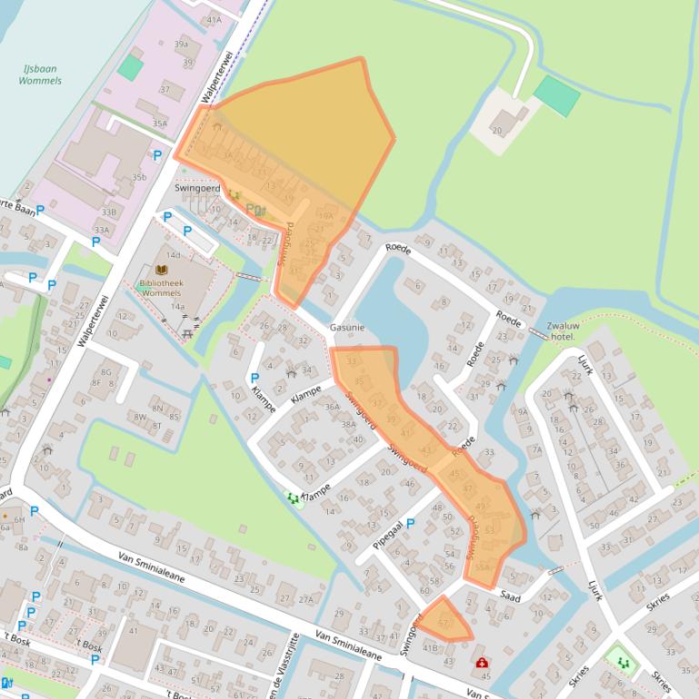 Kaart van postcodegebied 8731CV.