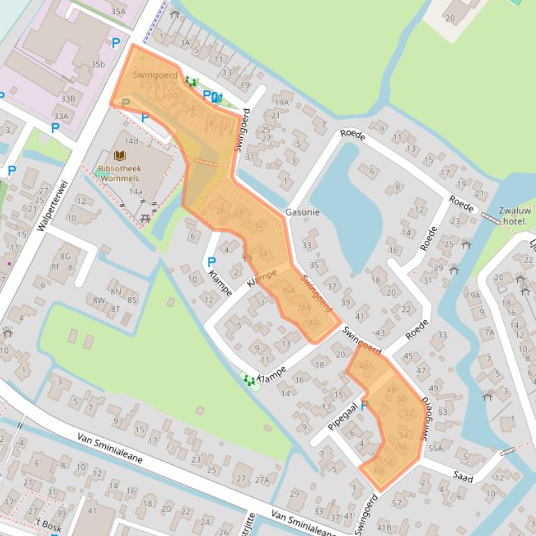 Kaart van postcodegebied 8731CW.