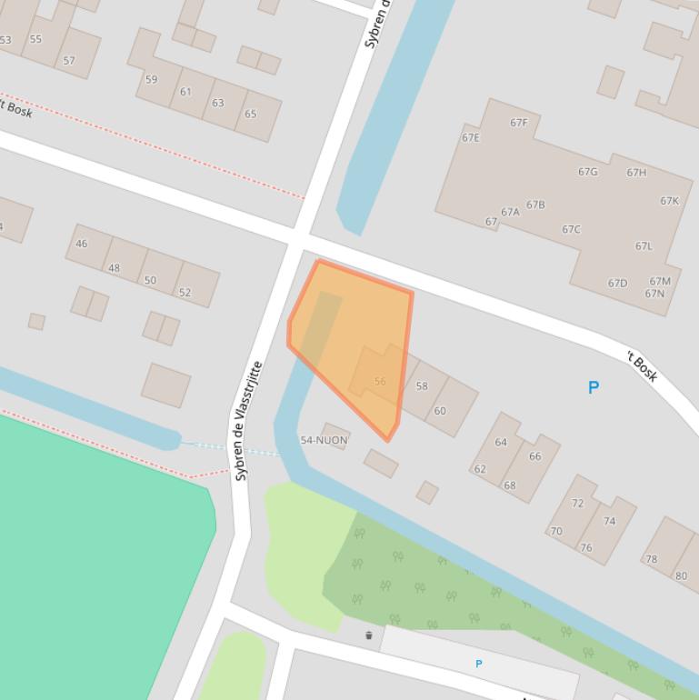 Kaart van postcodegebied 8731CZ.