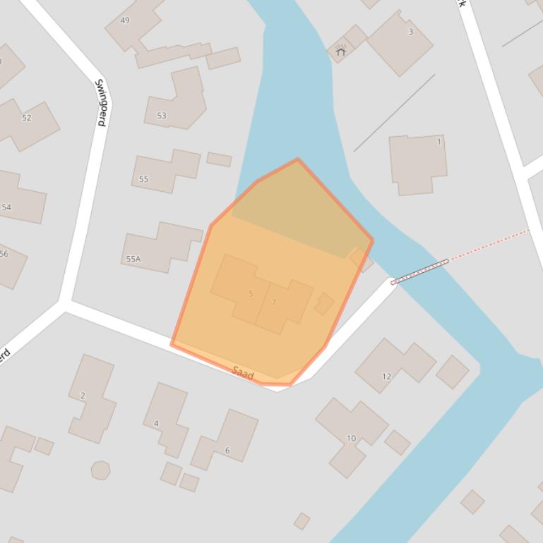 Kaart van postcodegebied 8731DC.