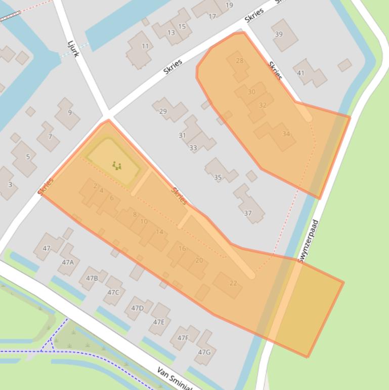 Kaart van postcodegebied 8731DH.