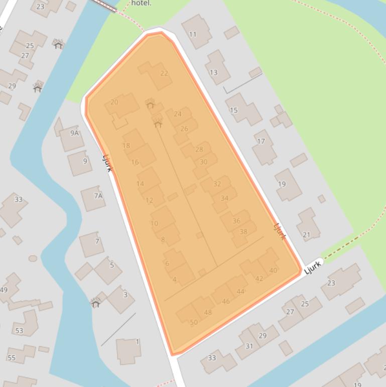 Kaart van postcodegebied 8731DJ.