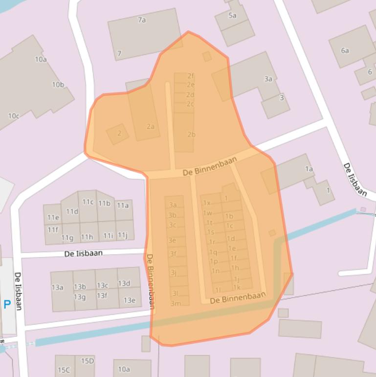 Kaart van postcodegebied 8731DV.