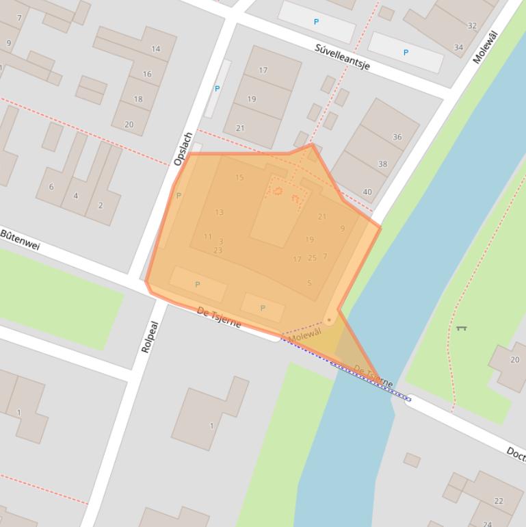 Kaart van postcodegebied 8731ED.