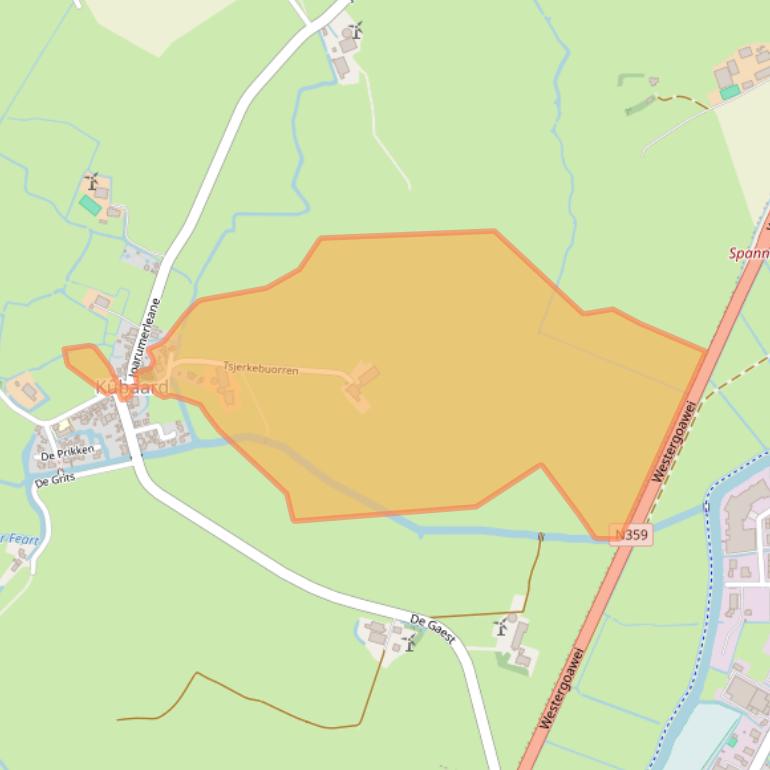 Kaart van postcodegebied 8732ED.