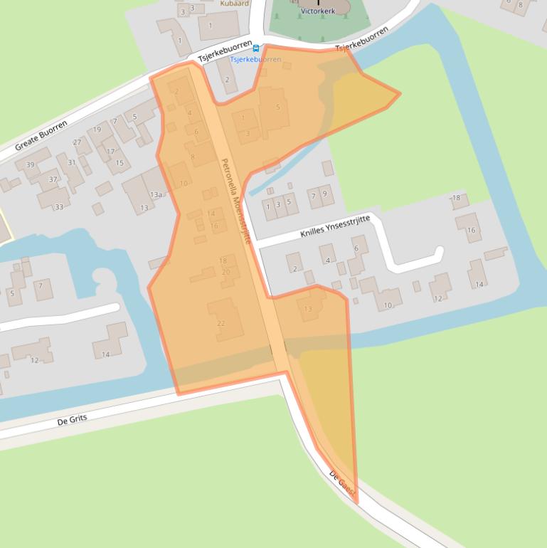 Kaart van postcodegebied 8732EH.