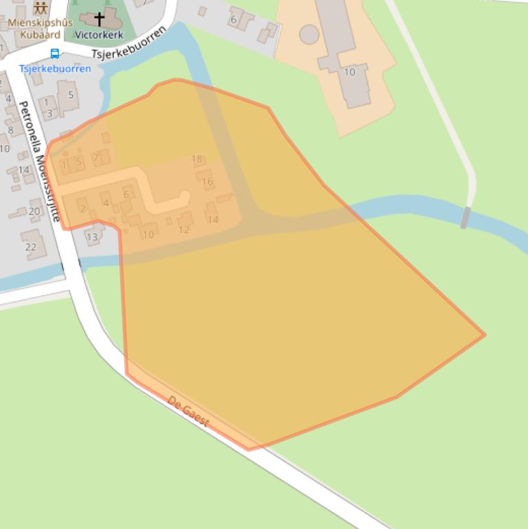 Kaart van postcodegebied 8732EM.