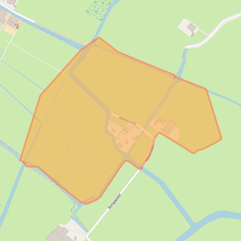 Kaart van postcodegebied 8734GA.