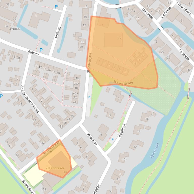 Kaart van postcodegebied 8734GL.