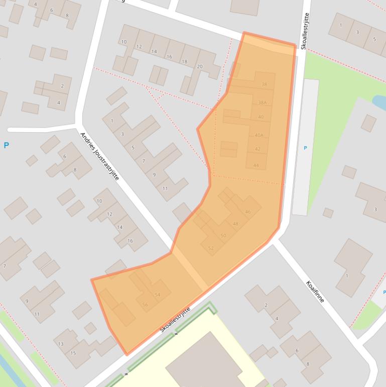 Kaart van postcodegebied 8734GN.