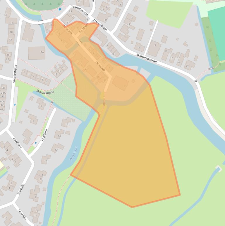 Kaart van postcodegebied 8734GR.