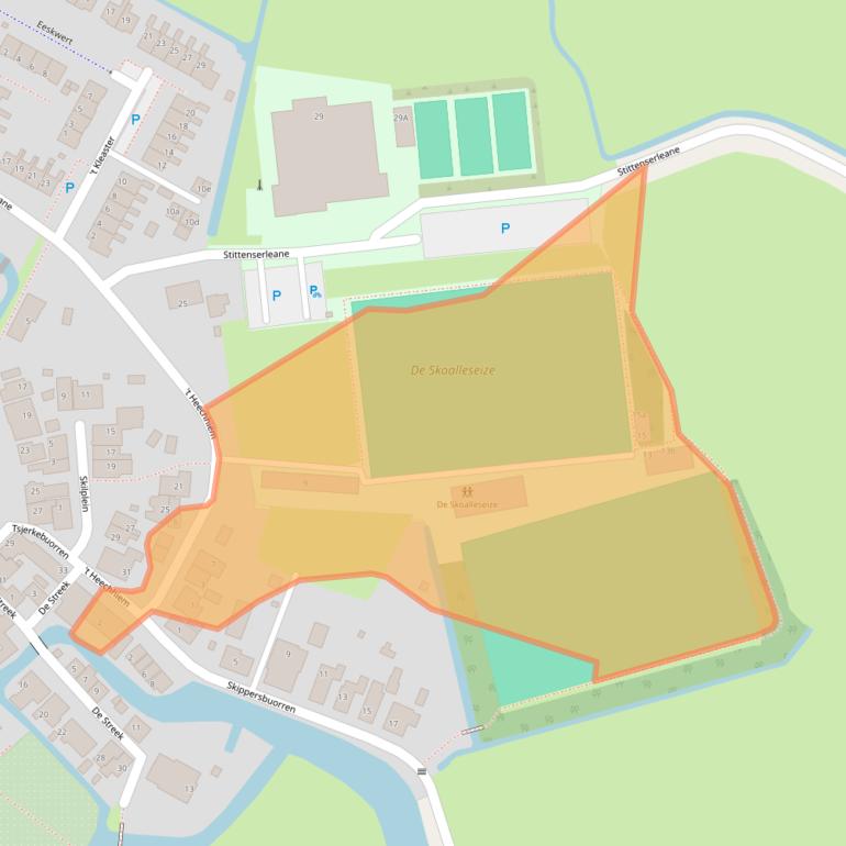 Kaart van postcodegebied 8734GS.