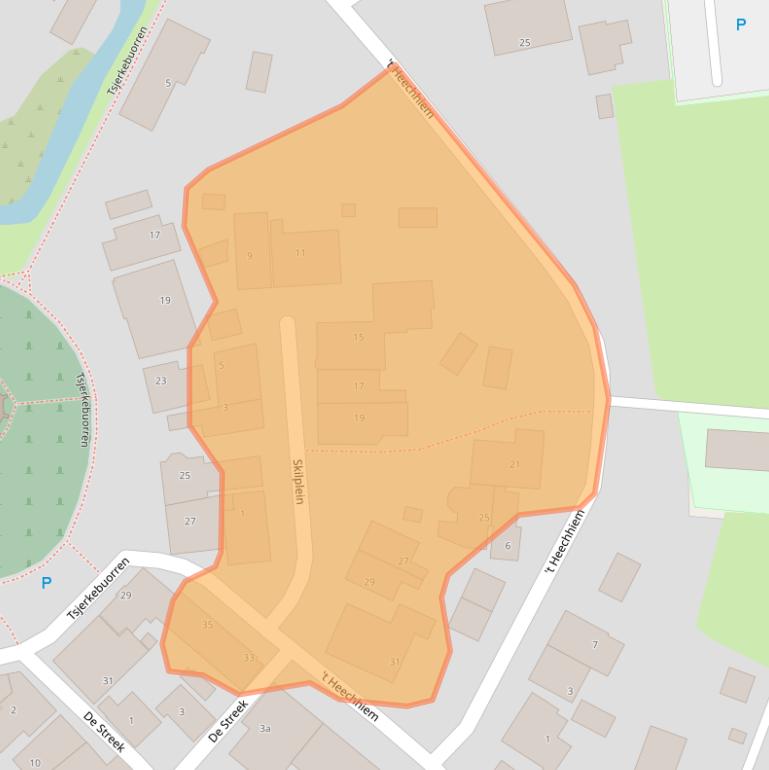 Kaart van postcodegebied 8734GW.