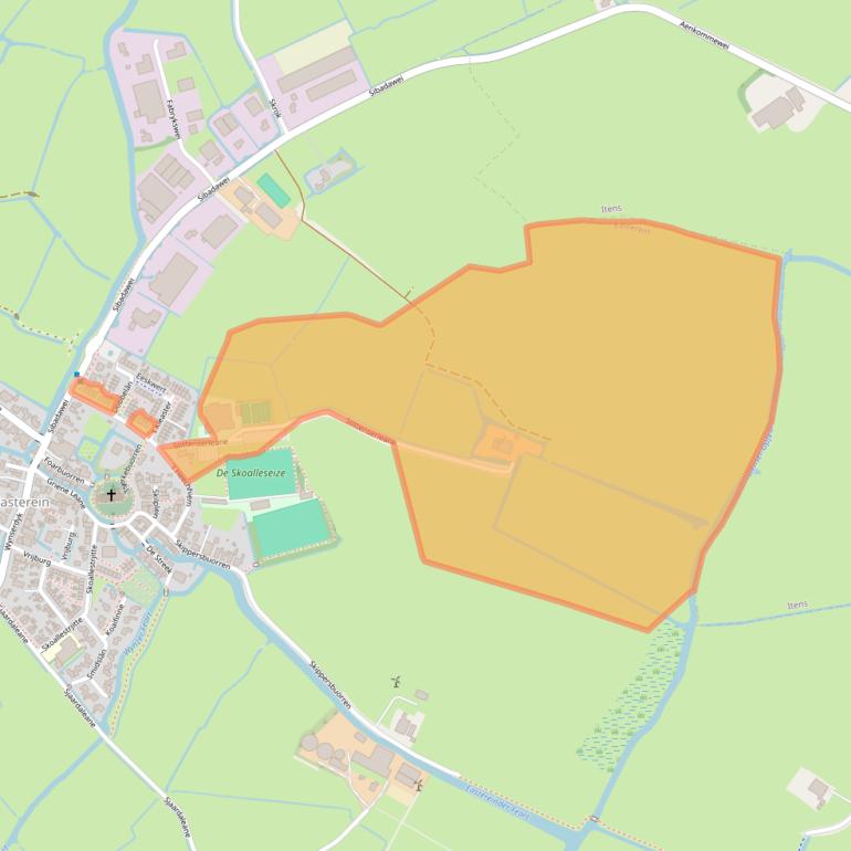 Kaart van postcodegebied 8734HC.