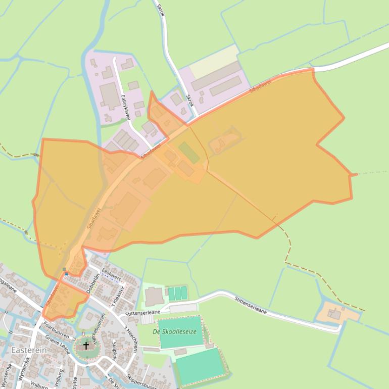 Kaart van postcodegebied 8734HE.