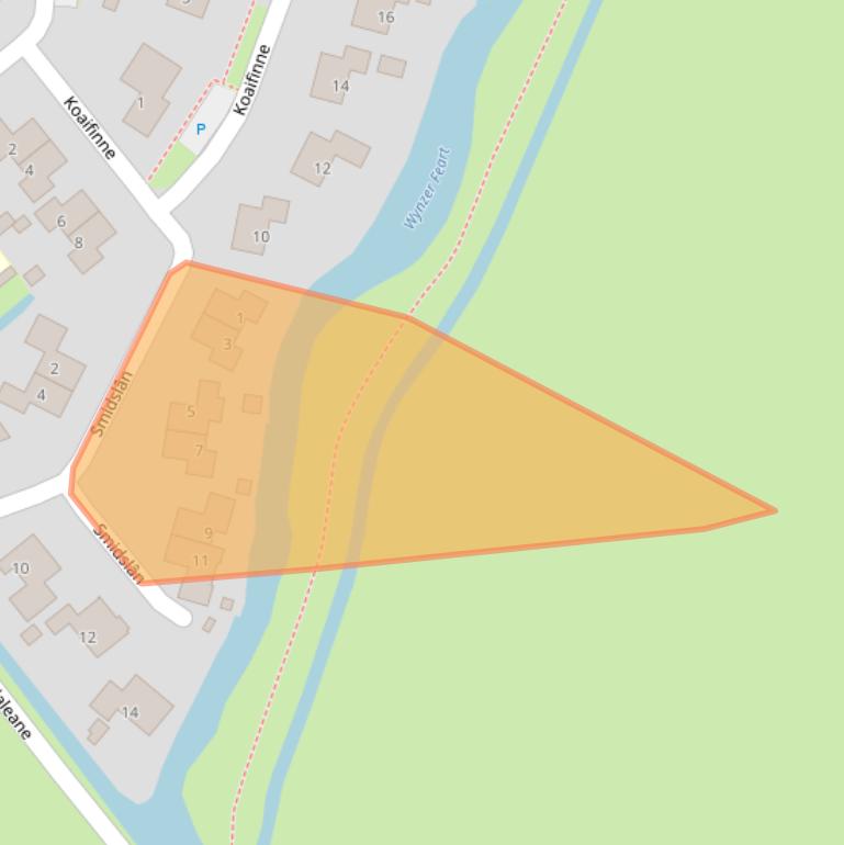 Kaart van postcodegebied 8734HJ.